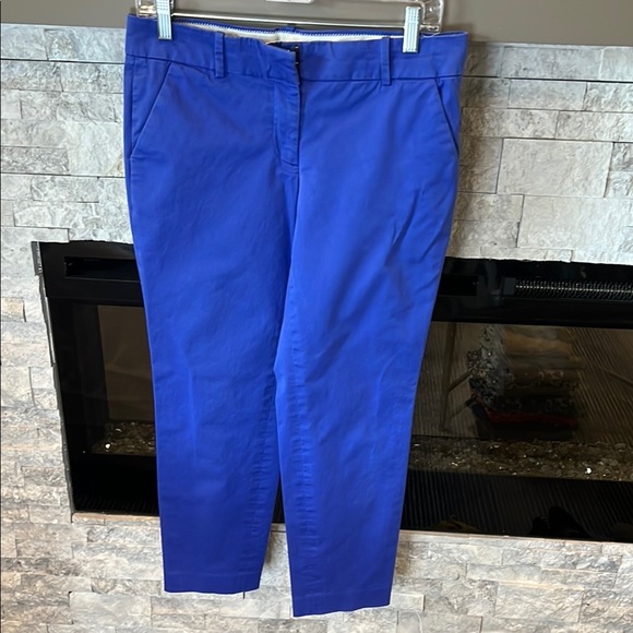 J Crew Blue Cafe Capri pants size 4 - Picture 1 of 11